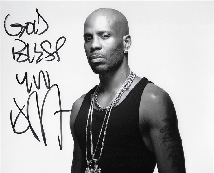 DMX Signed 8" x 10" B&W Photograph (Beckett/BAS Guaranteed)