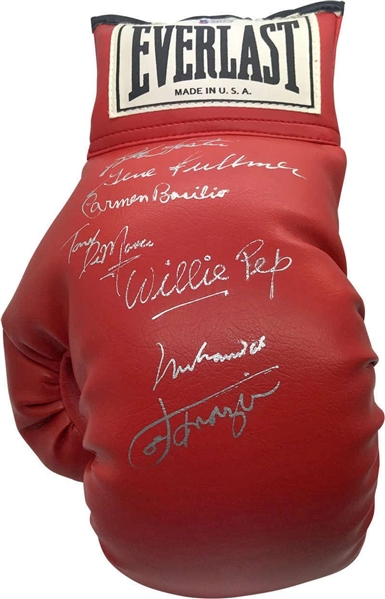 Boxing Legends Multi-Signed Boxing Glove w/ Ali, Frazier & More! (Beckett)