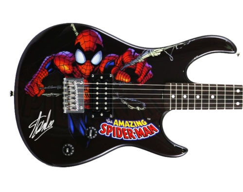 Stan Lee Signed Peavey Spider-Man Model Electric Guitar (Lee Holo & PSA/DNA)
