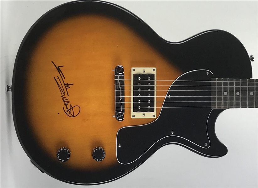 The Rolling Stones: Keith Richards Superbly Signed Epiphone Les Paul Junior Model Electric Guitar (Beckett/BAS LOA)