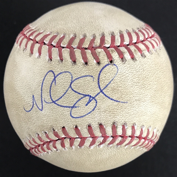 Noah Syndergaard Signed & Game Used OML Baseball :: 5-11-2016 NYM @ LAD :: Syndergaards 2-HR Game! :: Ball Pitched by Syndergaard! (MLB Holo & JSA)