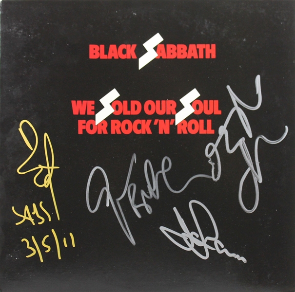 Black Sabbath Group Signed "We Sold Our Soul for Rock N Roll" Album w/ Original Lineup (4 Sigs)(JSA)