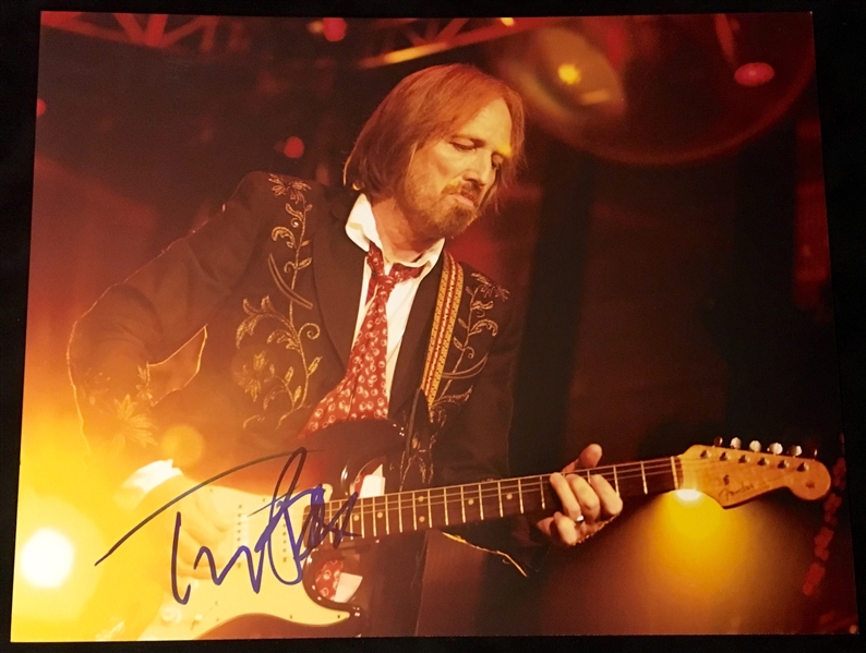 Tom Petty Signed 11" x 14" Color Photograph (BAS/Beckett Guaranteed)