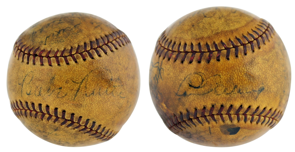 1934 NY Yankees Team Signed OAL Baseball with Ruth, Gehrig, Sewell, etc. (PSA/DNA)