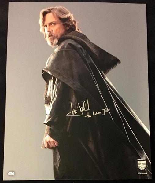 Mark Hamill Signed "The Last Jedi" 11" x 14" OPiX Photograph (BAS/Beckett Guaranteed)