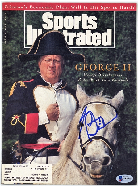 George Steinbrenner Signed 1993 Sports Illustrated Magazine (Beckett/BAS)