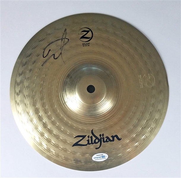 Dave Grohl Signed 10" Zildjian Drum Cymbal (ACOA LOA)