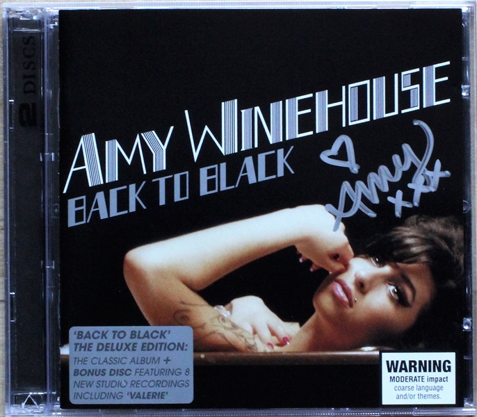 Amy Winehouse RARE Signed "Back to Black" CD Booklet (Beckett/BAS Guaranteed)