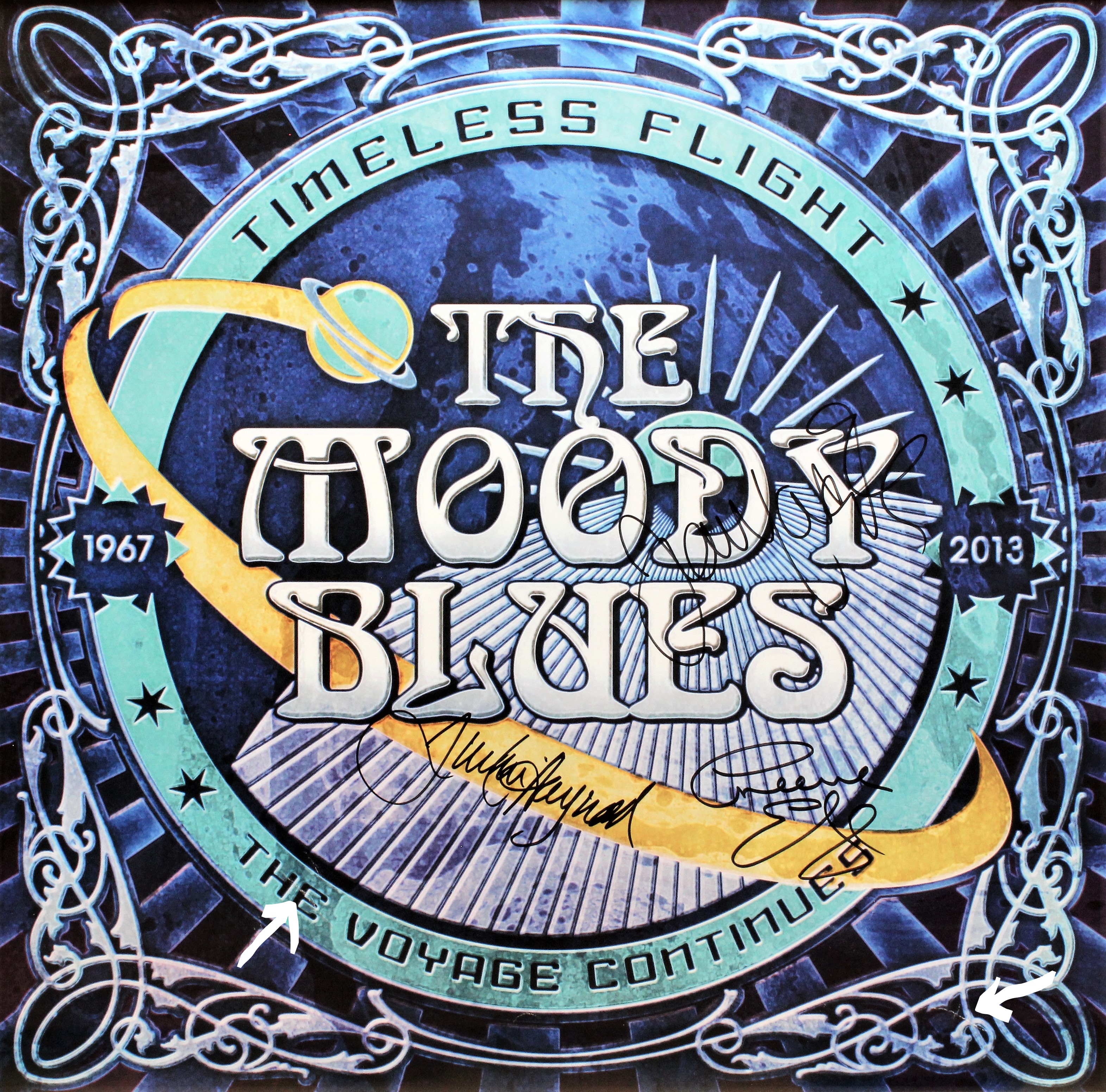 Lot Detail - The Moody Blues Group Signed Promo Poster for