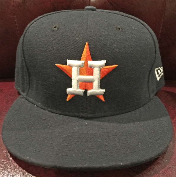 2017 Jose Altuve Game Worn Houston Astros Opening Day Baseball Cap (MLB Authentication)