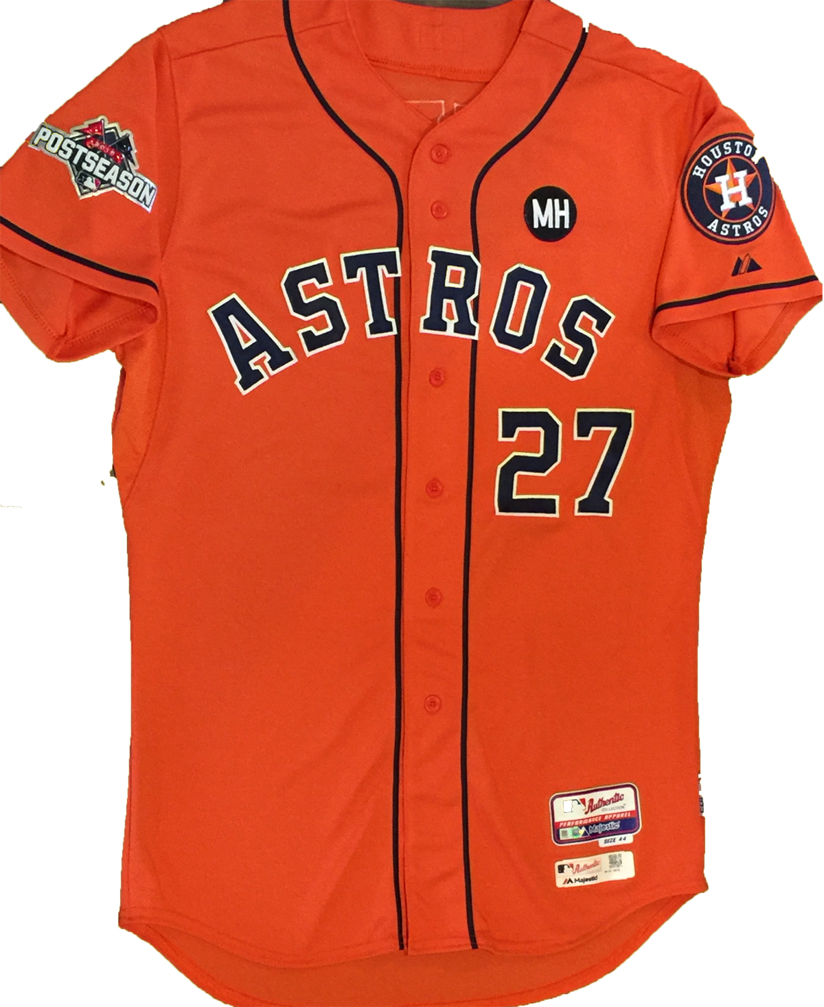 Authenticated Team Issued 2015 Postseason Jersey - #19 Jose