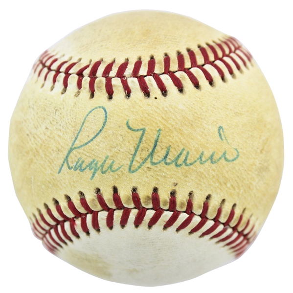 Roger Maris Rare Single Signed Babe Ruth League Baseball (Beckett/BAS)