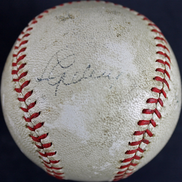 1938 WS Champion NY Yankees Multi-Signed OAL Baseball w/ Gehrig, DiMaggio & 2 Others (JSA)