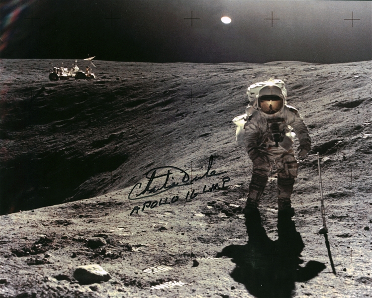 Charlie Duke Signed & Inscribed "Apollo 16 LMP" 8" x 10" Photograph (Beckett/BAS Guaranteed)