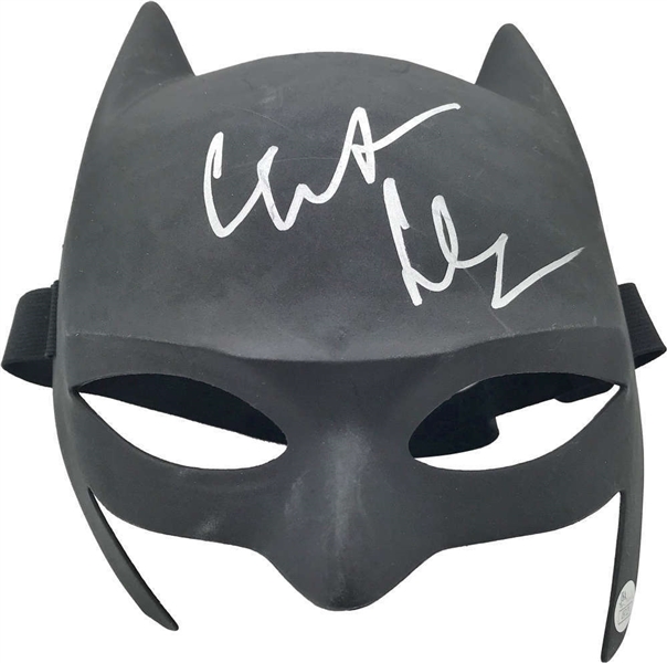 Christian Bale Signed Batman Mask (JSA)