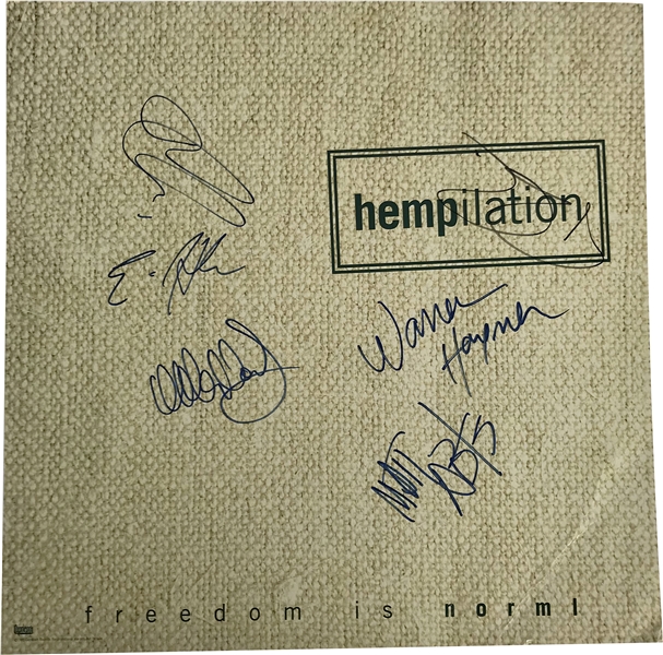 Hempilation Group Signed "Freedom Is NORML" 12" x 12" Album Flat w/ 3 Signatures! (Real/Epperson)