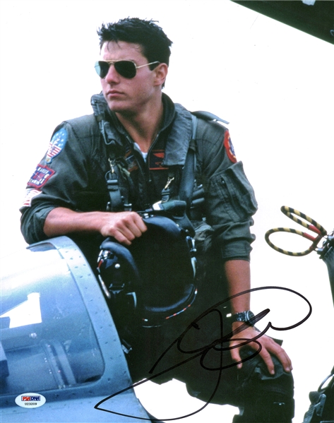 Tom Cruise Signed 11" x 14" Top Gun Photograph (PSA/DNA)