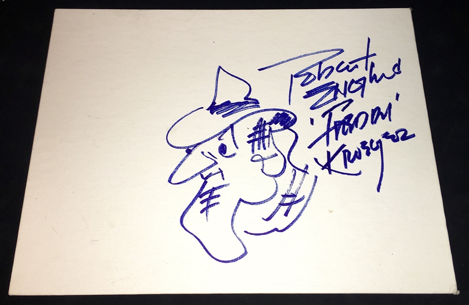 Robert Englund Hand Drawn & Signed Freddy Kreuger Sketch (BAS/Beckett Guaranteed)