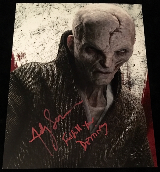 Andy Serkis Signed 11" x 14" Photograph from "The Last Jedi" (Beckett/BAS Guaranteed)