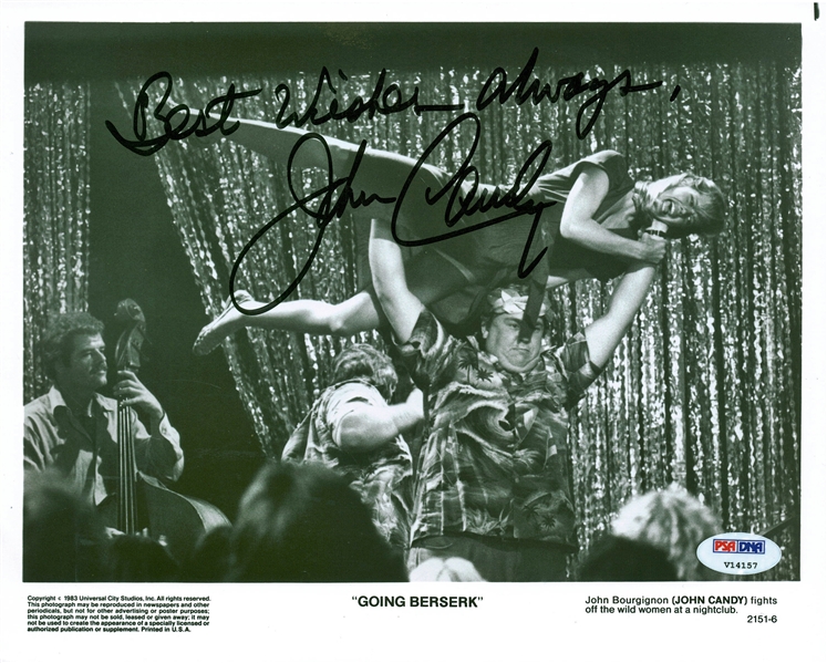 John Candy Signed 8" x 10" Going Berserk Photograph (PSA/DNA)