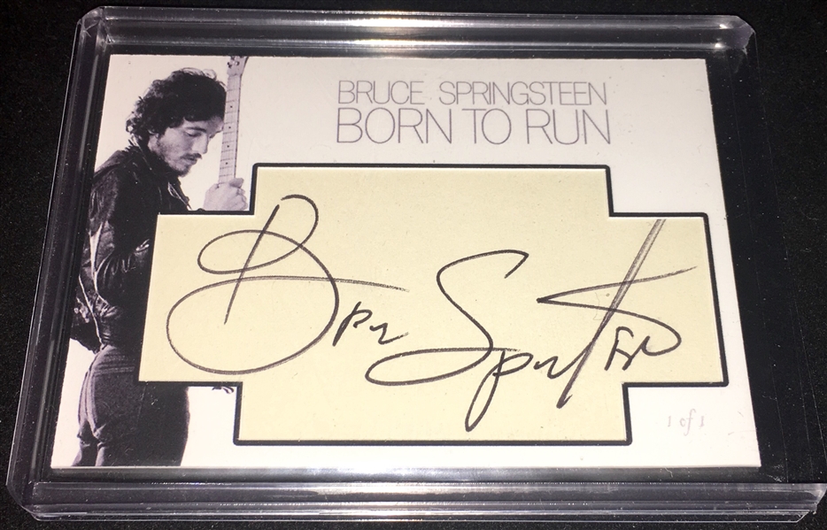 Bruce Springsteen Signed Custom "Born to Run" Card (Beckett/BAS Guaranteed)