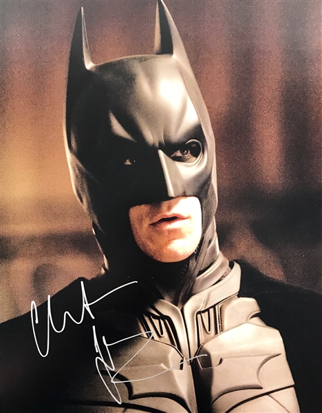 Christian Bale In-Person Signed 11" x 14" Photo as Batman (Beckett/BAS Guaranteed)