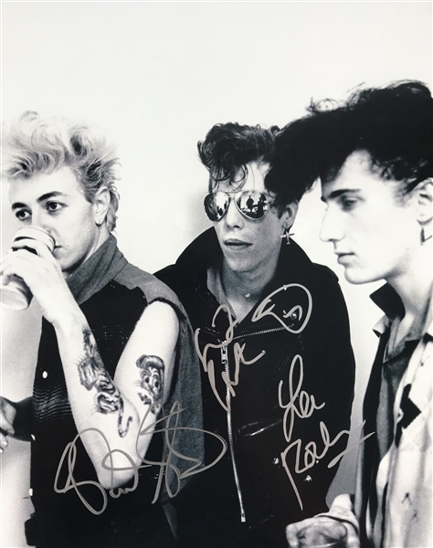 The Stray Cats Group Signed 11" x 14" B&W Photograph (Beckett/BAS Guaranteed)