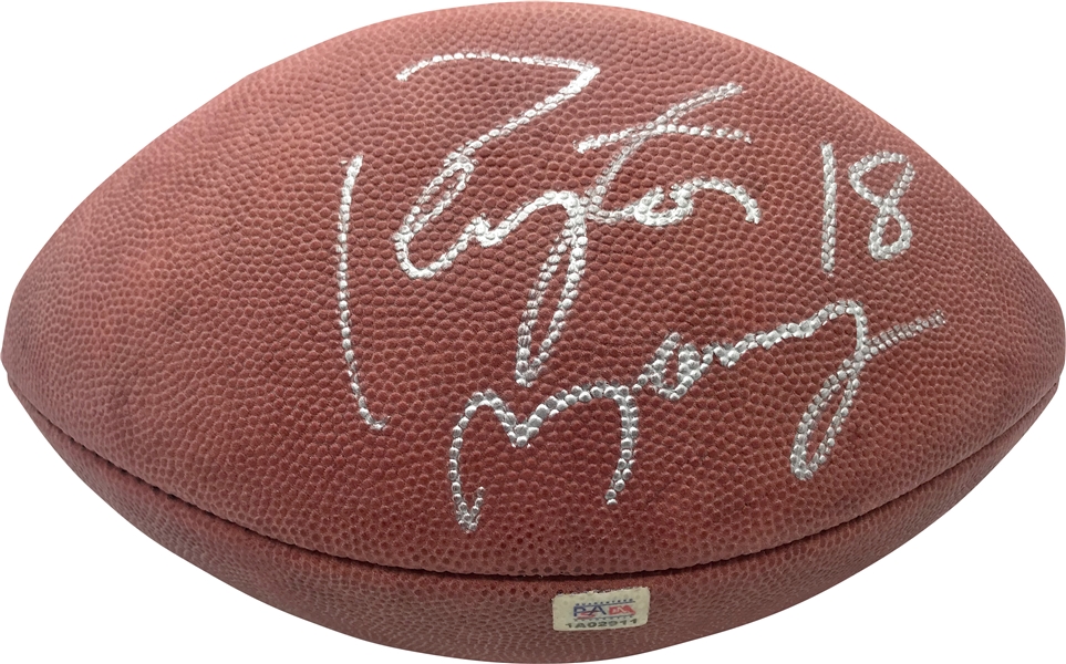 Peyton Manning Rookie-Era Signed NFL Football (PSA/DNA)