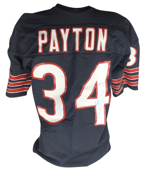 Walter Payton Super Bowl-Era Mid 1980s Signed & Inscribed Game Issued Jersey (MEARS & Beckett/BAS Guaranteed)