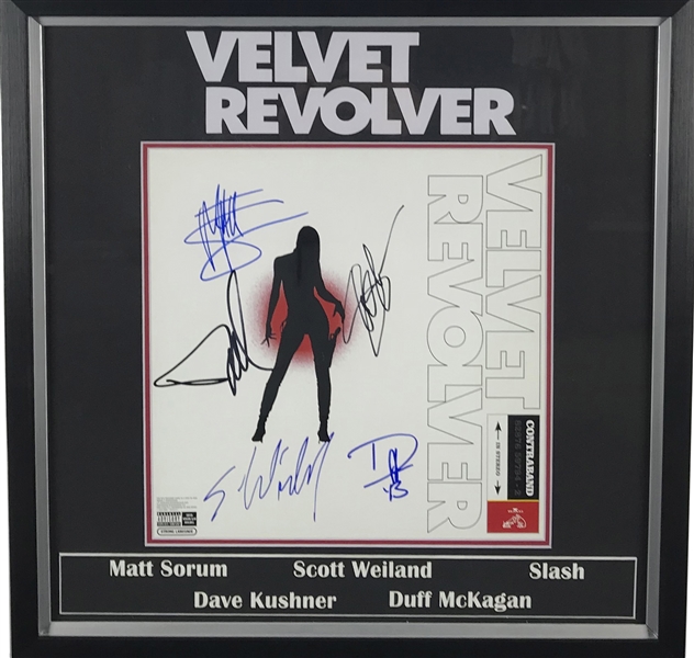 Velvet Revolver Group Signed "Contraband" Album w/ Scott Weiland! (JSA)