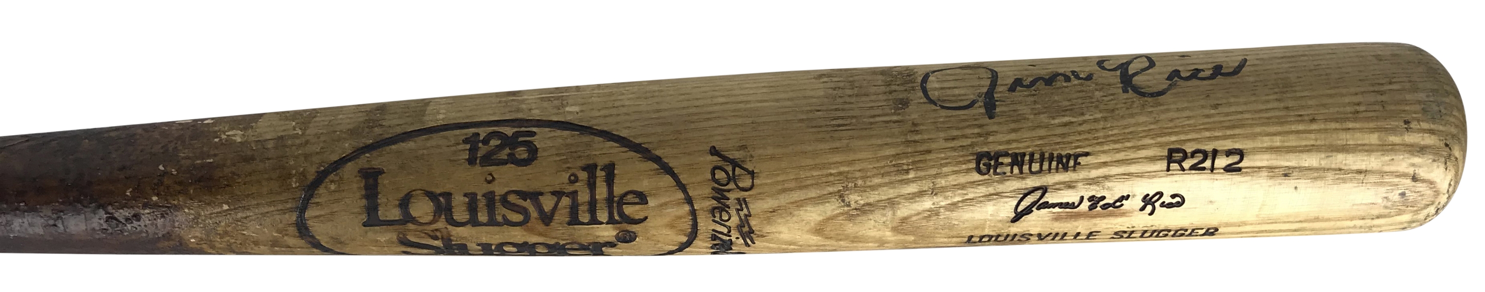 Jim Rice Game Used & Signed 1980-83 R212 Baseball Bat PSA/DNA GU 10!