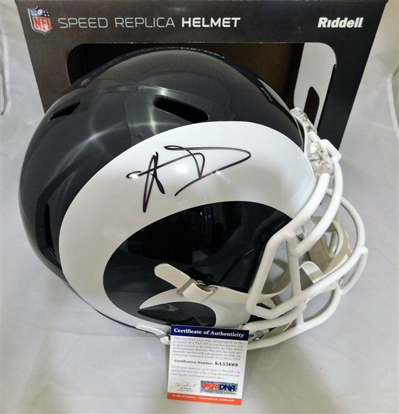 Aaron Donald Signed Los Angeles Rams Full Sized Speed Helmet (PSA/DNA)