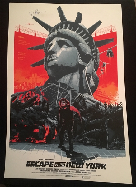 Kurt Russell Signed Ltd. Ed. 24" x 36" "Escape From New York" Poster (Beckett/BAS Guaranteed)