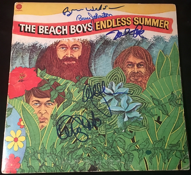 The Beach Boys Group Signed "Endless Summer" Record Album (5 Sigs)(Beckett/BAS Guaranteed)