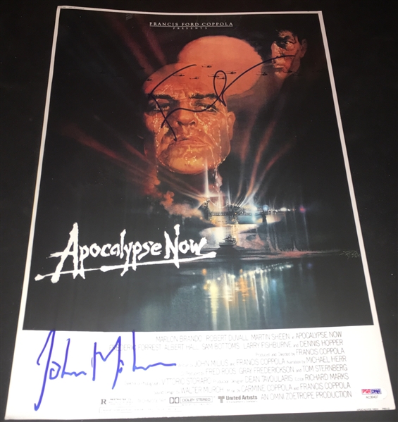 Francis Ford Coppola & John Milius Dual-Signed "Apocalypse Now" 12" x 18" Mini Poster (BAS/Beckett Guaranteed)