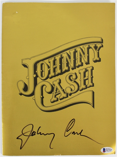 Johnny Cash Signed Tour Program (Beckett/BAS)