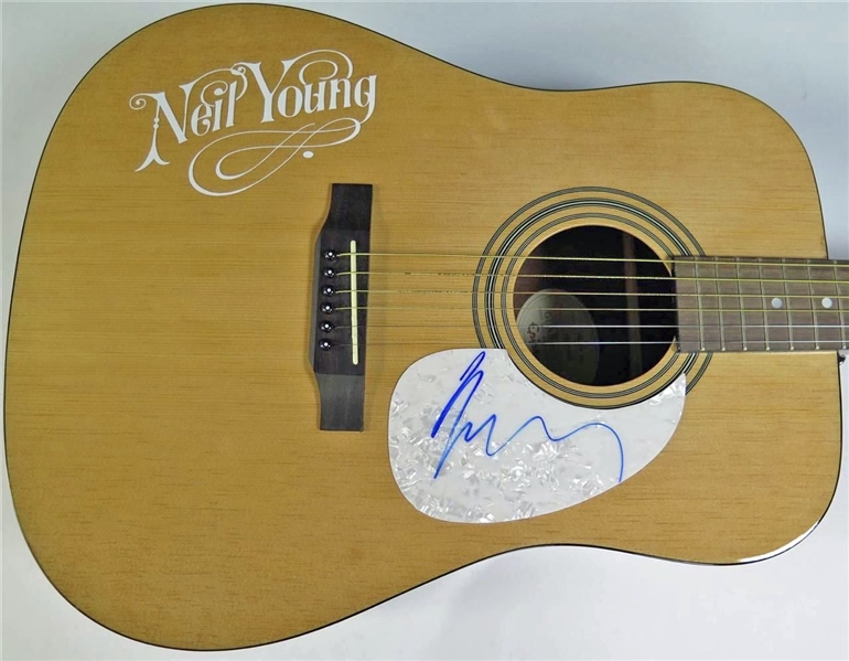 Neil Young Signed Acoustic Guitar (PSA/DNA)