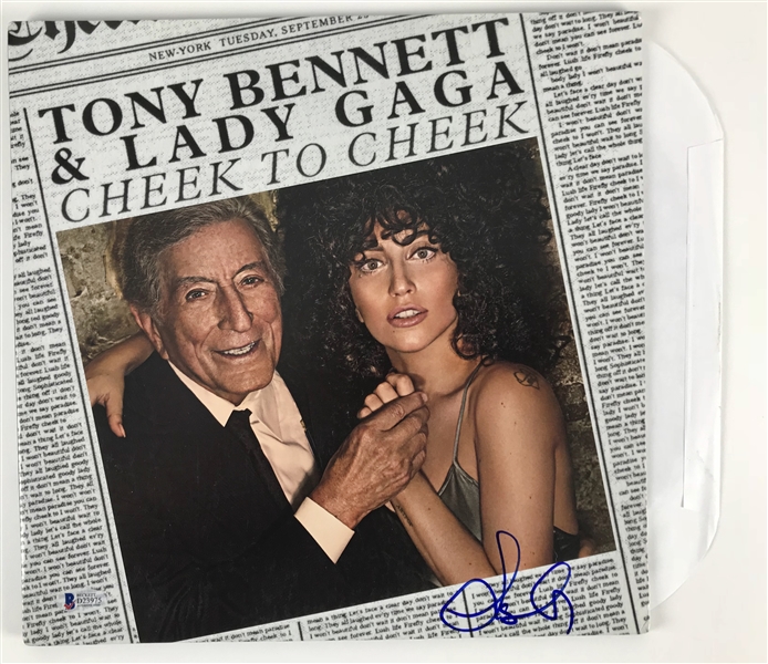 Lady Gaga Signed "Cheek to Cheek" Record Album (Beckett/BAS)