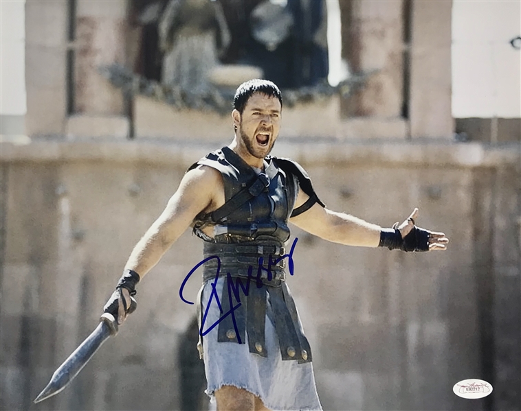 Russell Crowe Signed 11" x 14" Color Photo from Gladiator (JSA)