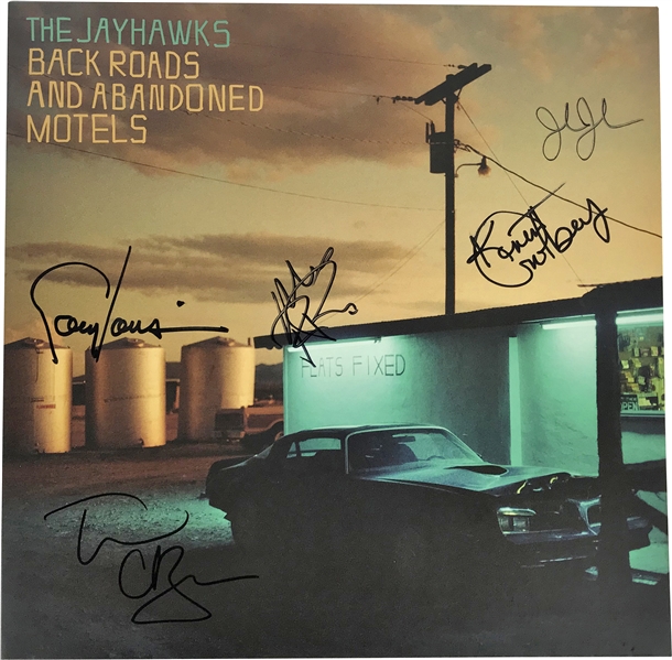 The Jayhawks Group Signed "Back Roads and Abandoned Motels" Album w/ 5 Signatures! (Beckett/BAS Guaranteed )