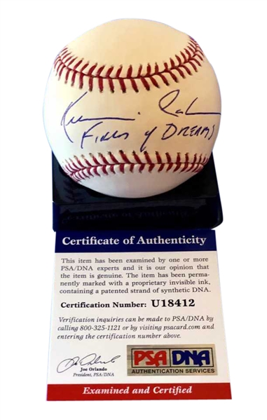Kevin Costner Signed OML Baseball with RARE "Field of Dreams" Inscription (PSA/DNA)