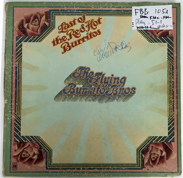 Gram Parsons ULTRA-RARE Signed "Last of the Red Hot Burritos" Album (JSA)