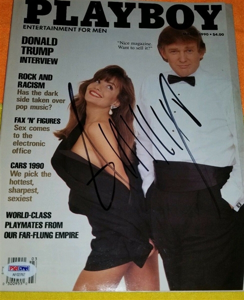 President Donald Trump Rare Signed "Playboy" Magazine (Beckett/BAS)