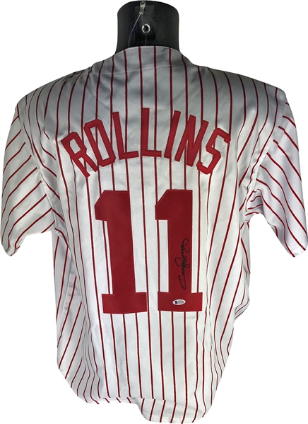 Jimmy Rollins Signed Phillies Jersey (Beckett/BAS)