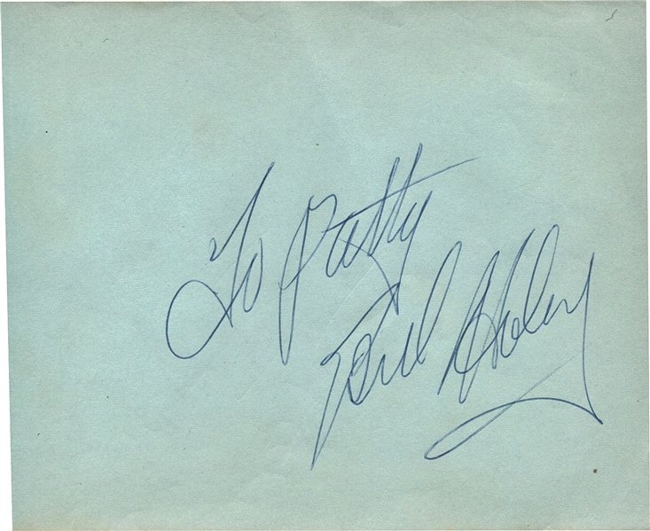Bill Haley Vintage Signed 4" x 5" Album Page (REAL/Epperson)