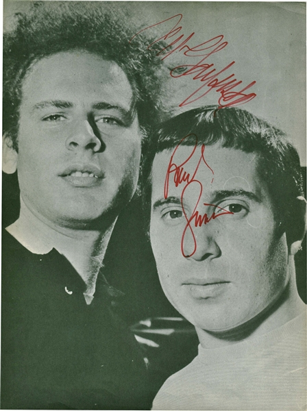 Simon and Garfunkel Vintage Signed 8" x 10" Magazine Photograph (REAL/Epperson)