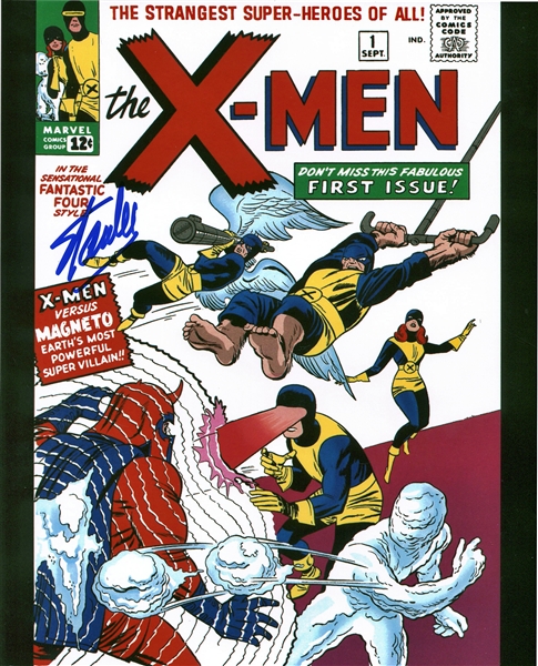 Stan Lee Signed 8" x 10" X-Men Photograph (Beckett/BAS Guaranteed)