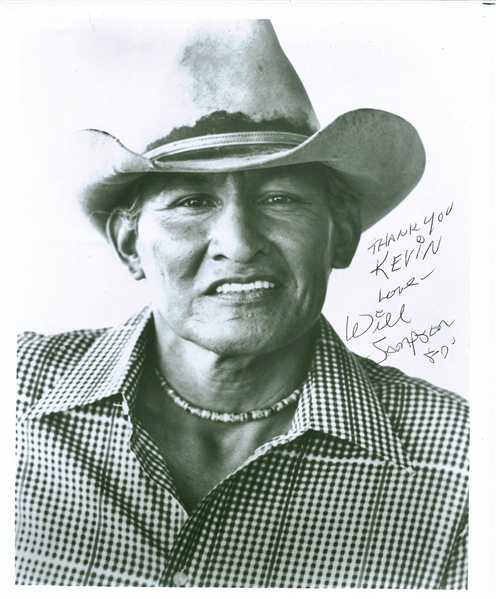 Chief: Will Sampson Rare Vintage Signed 8" x 10" Photograph (Beckett/BAS Guaranteed)