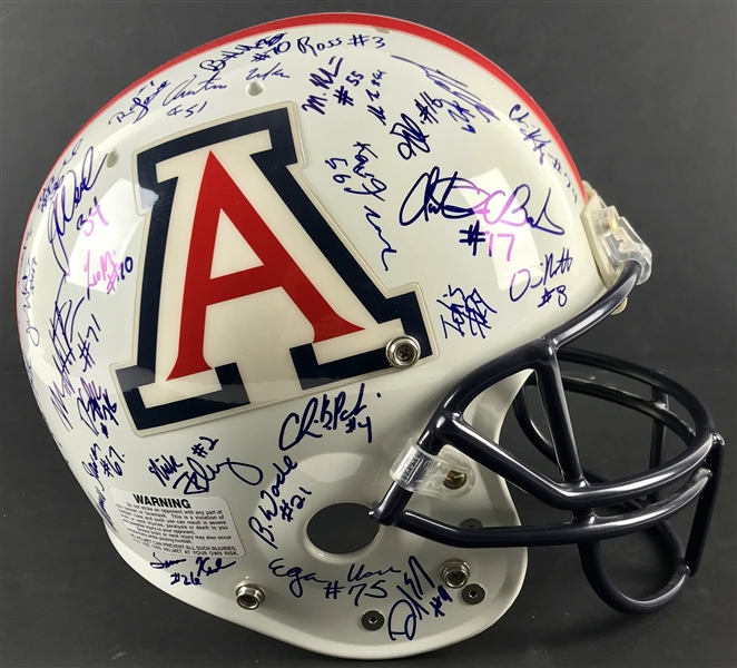 1998 Arizona Wildcats Team Signed Full Sized Game Model Football Helmet (50+ Sigs)(Beckett/BAS Guaranteed)