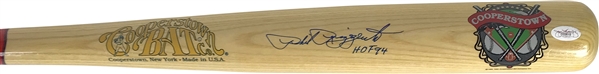 Phil Rizzuto Signed & Inscribed "HOF 94" Cooperstown Collection Baseball Bat (JSA)
